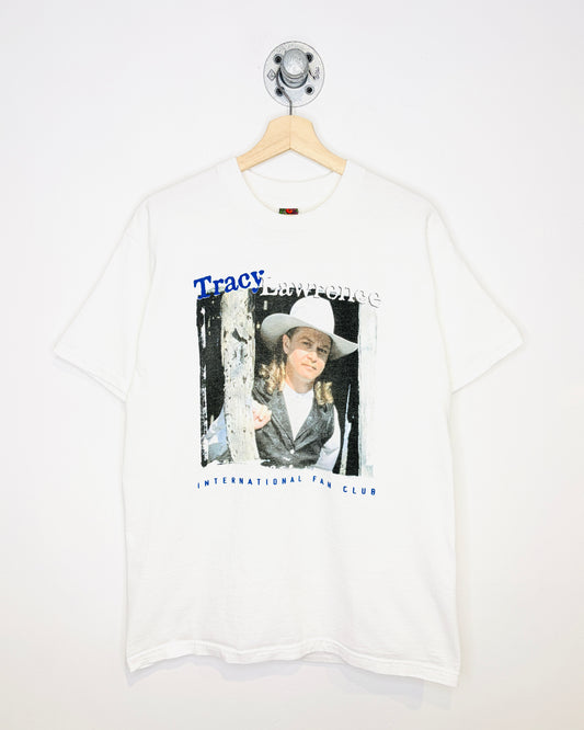 Vintage 90s Tracy Lawrence White Tee Shirt