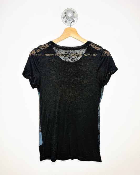 Y2K Women's Bon Jovi Paper Thin Black Tee Shirt