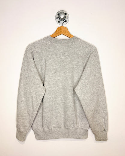 Vintage 90s Coors Light Silver Bullet Grey Raglan Crewneck Sweatshirt