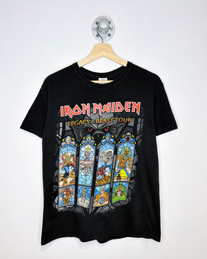 Iron Maiden Legacy Of The Beast Tour Black Tee Shirt