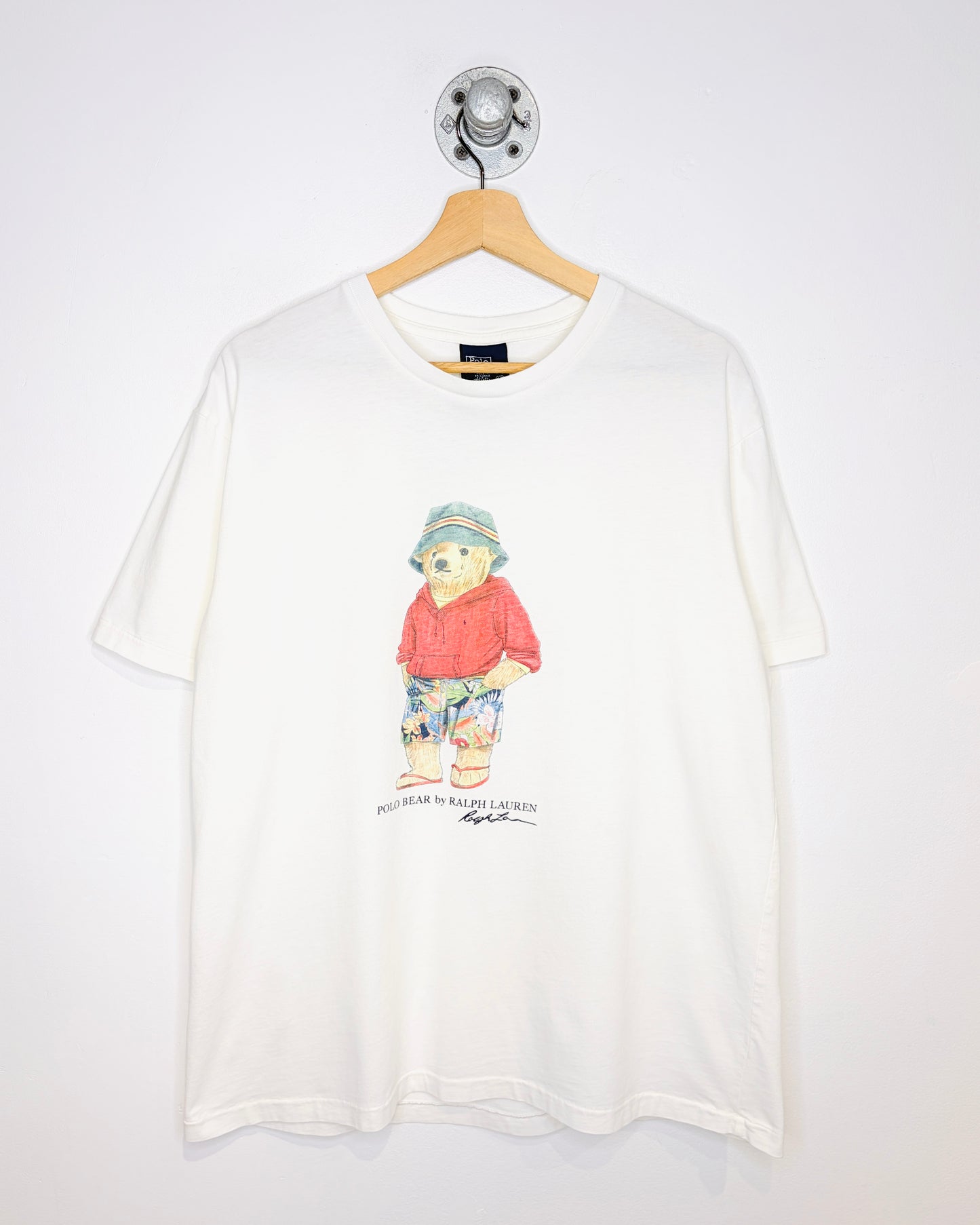 2000s Polo Bear Ralph Lauren White Tee Shirt