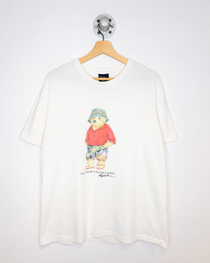 2000s Polo Bear Ralph Lauren White Tee Shirt