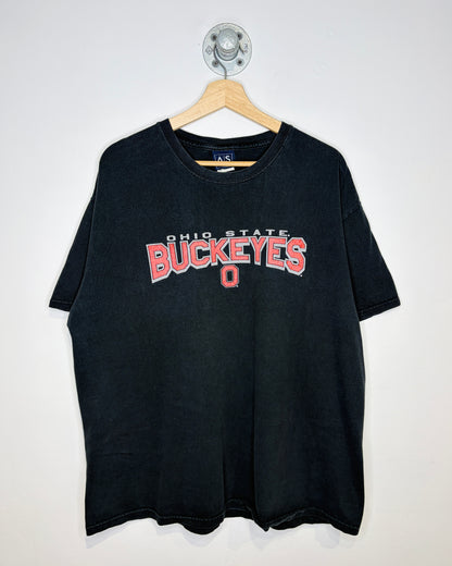 Vintage Ohio State Buckeyes Faded Black Tee Shirt