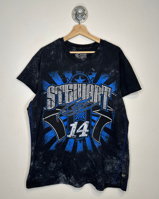 Tony Stewart Black Acid Wash Tee Shirt