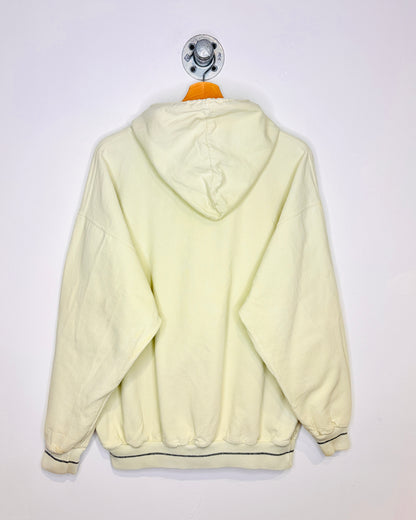 Vintage 90s Boxy Blank Tan Cotton Hoodie