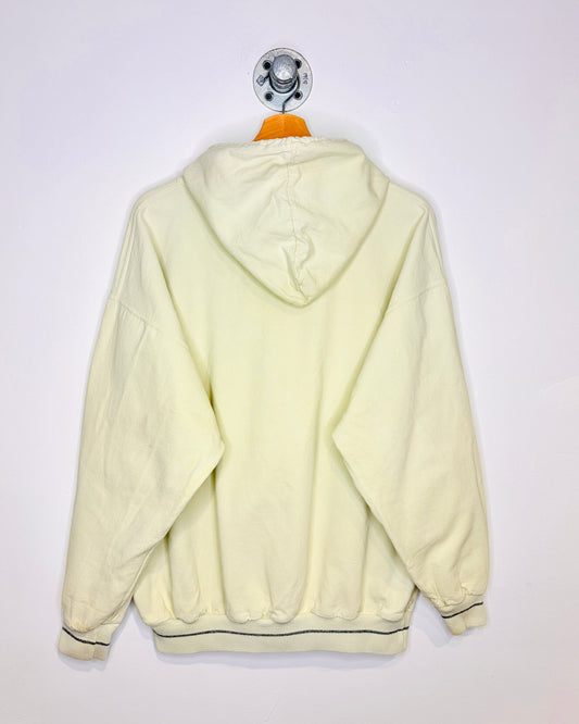 Vintage 90s Boxy Blank Tan Cotton Hoodie
