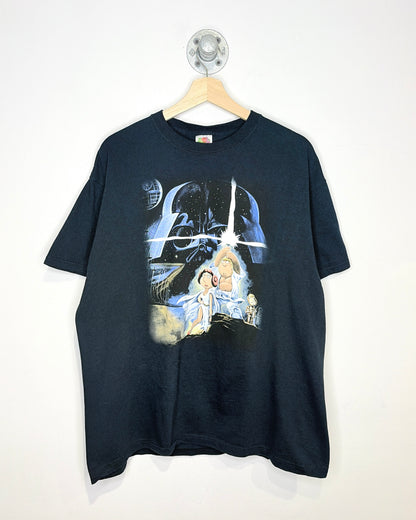 2007 Family Guy Star Wars Fox TV Black Tee Shirt