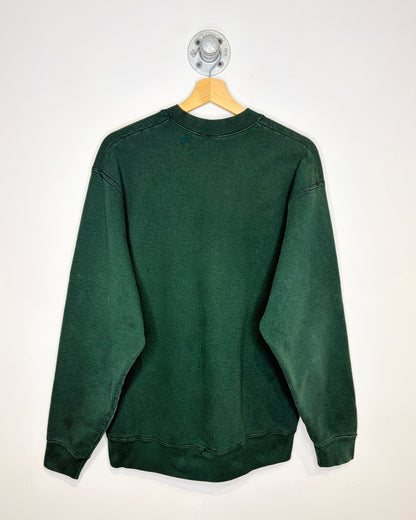 Vintage 90s Green Bay Packers Heavyweight Green Crewneck Sweatshirt