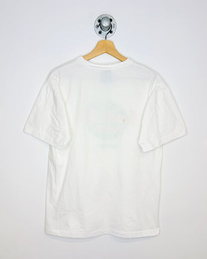 Vintage 80s Beach Rock Cafe Bermuda White Tee Shirt