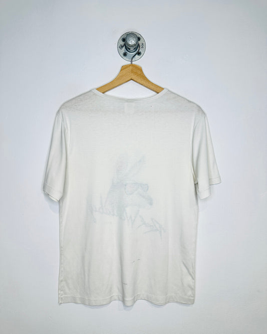 Vintage 1984 Rock Wallaby Australia Paper Thin White Tee Shirt