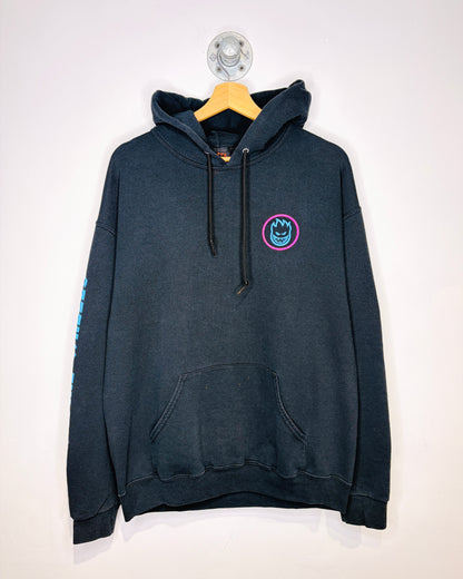 2000s Spitfire Skateboards Mini Logo Black Hoodie