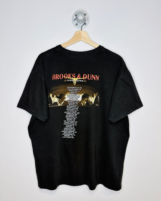 Brooks & Dunn Cowboy Town Black Band Tee Shirt