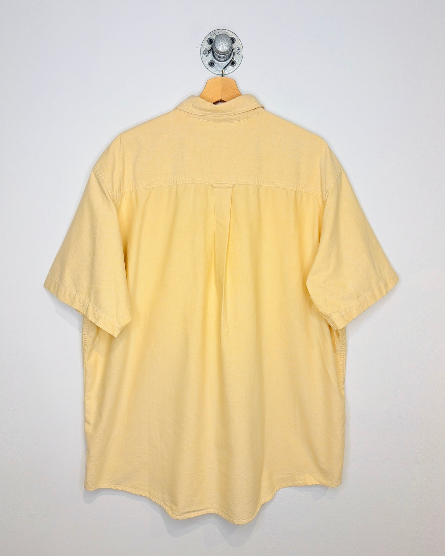 Vintage Falls Creek Pale Yellow Short Sleeve Button Up