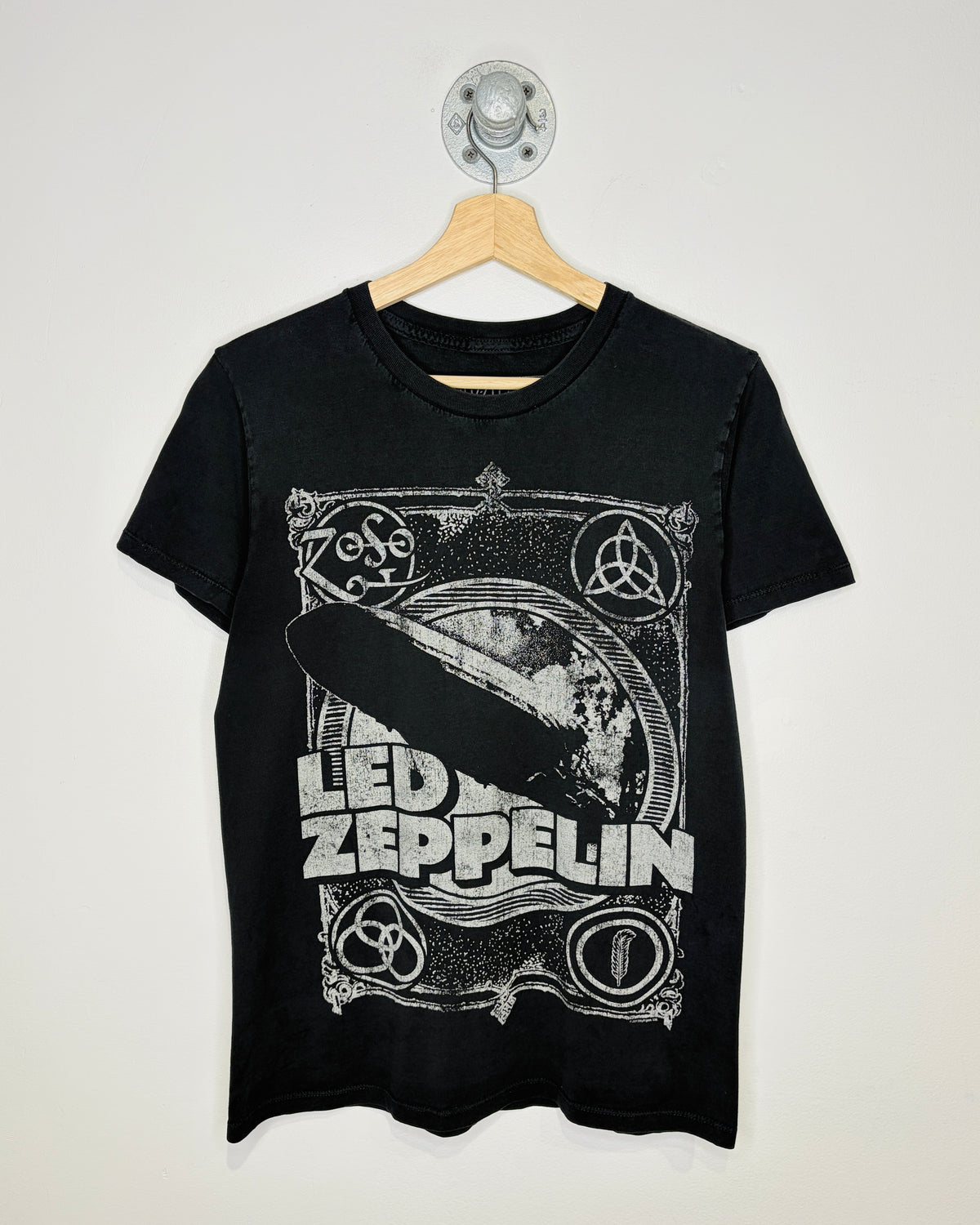 Led Zeppelin Graphic Black Band Tee Shirt