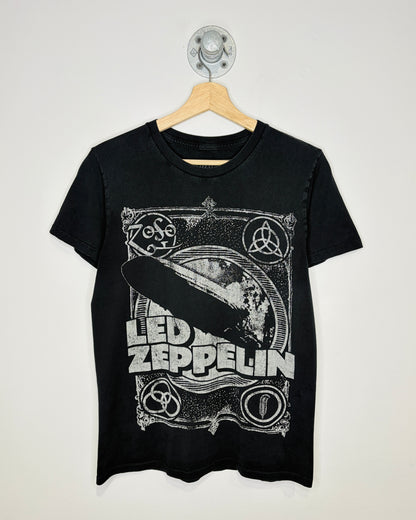 Led Zeppelin Graphic Black Band Tee Shirt