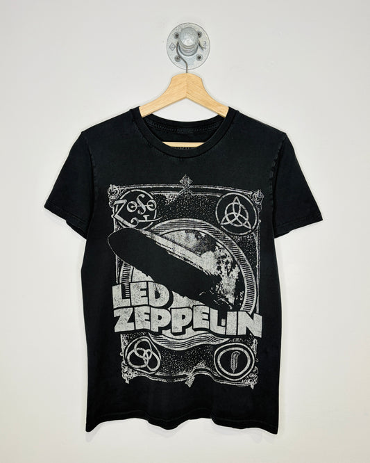 Led Zeppelin Graphic Black Band Tee Shirt