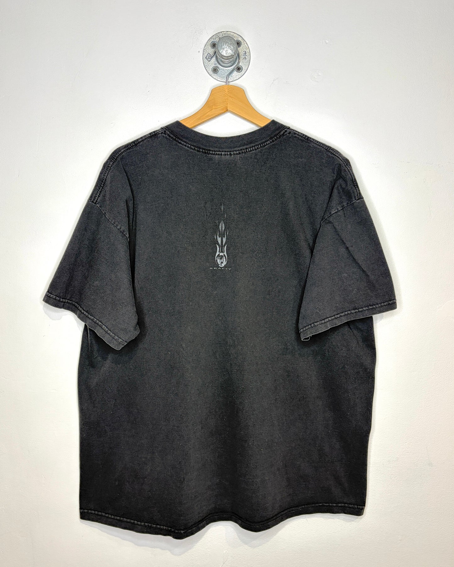 Vintage Y2K Krafty Faded Black Tee Shirt