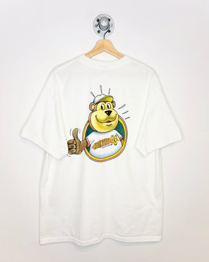 Vintage Ernie’s Country Music Station 98 White Tee Shirt