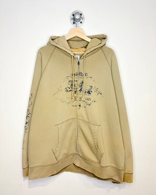 Y2K Old Navy Baja California Earth Tone Zip Up Hoodie