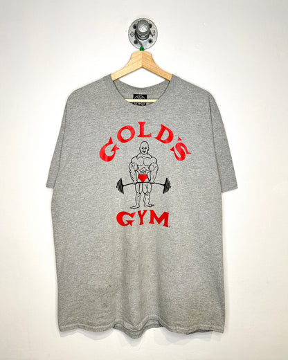 Vintage 90s Golds Gym Grey Tee Shirt
