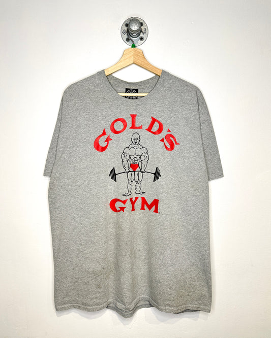 Vintage 90s Golds Gym Grey Tee Shirt