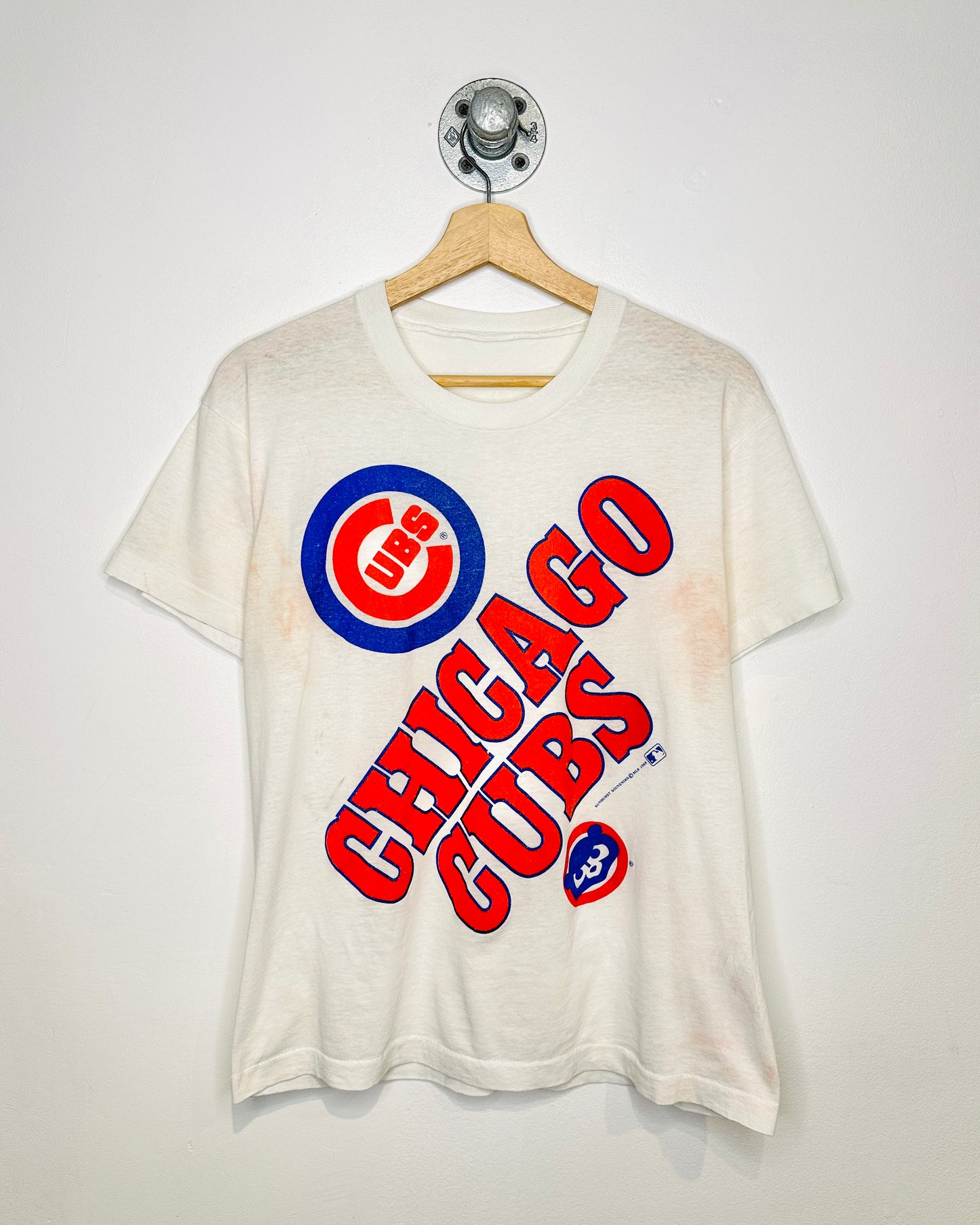 Vintage 1988 Chicago Cubs White Tee Shirt