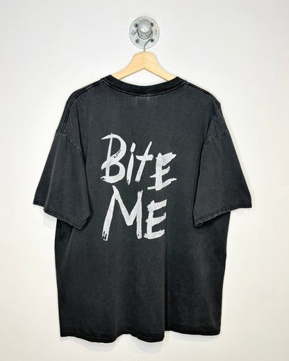 Vintage 90s The Wolf 104.9 Faded Black Tee Shirt