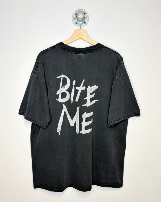 Vintage 90s The Wolf 104.9 Faded Black Tee Shirt