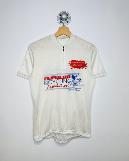 Vintage 80s Big Country Bicycling White Jersey