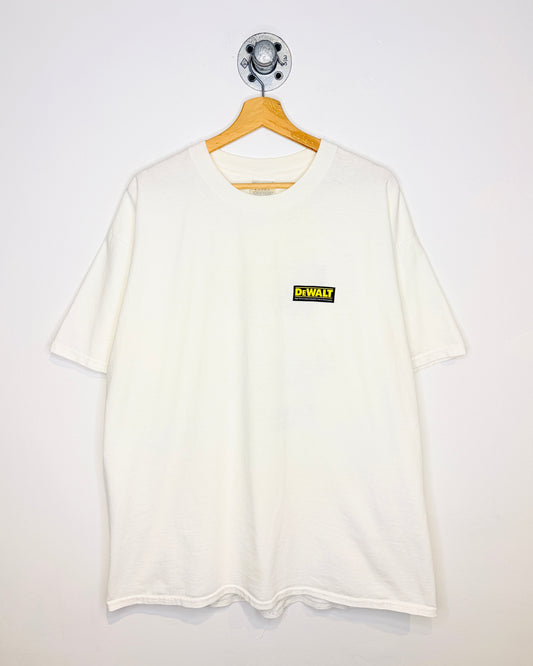 Vintage DeWALT Weapons Of Mass Construction White Tee Shirt