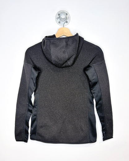 Women’s Patagonia Black Hooded Zip Up Fleece