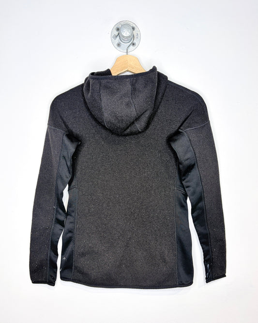 Women’s Patagonia Black Hooded Zip Up Fleece