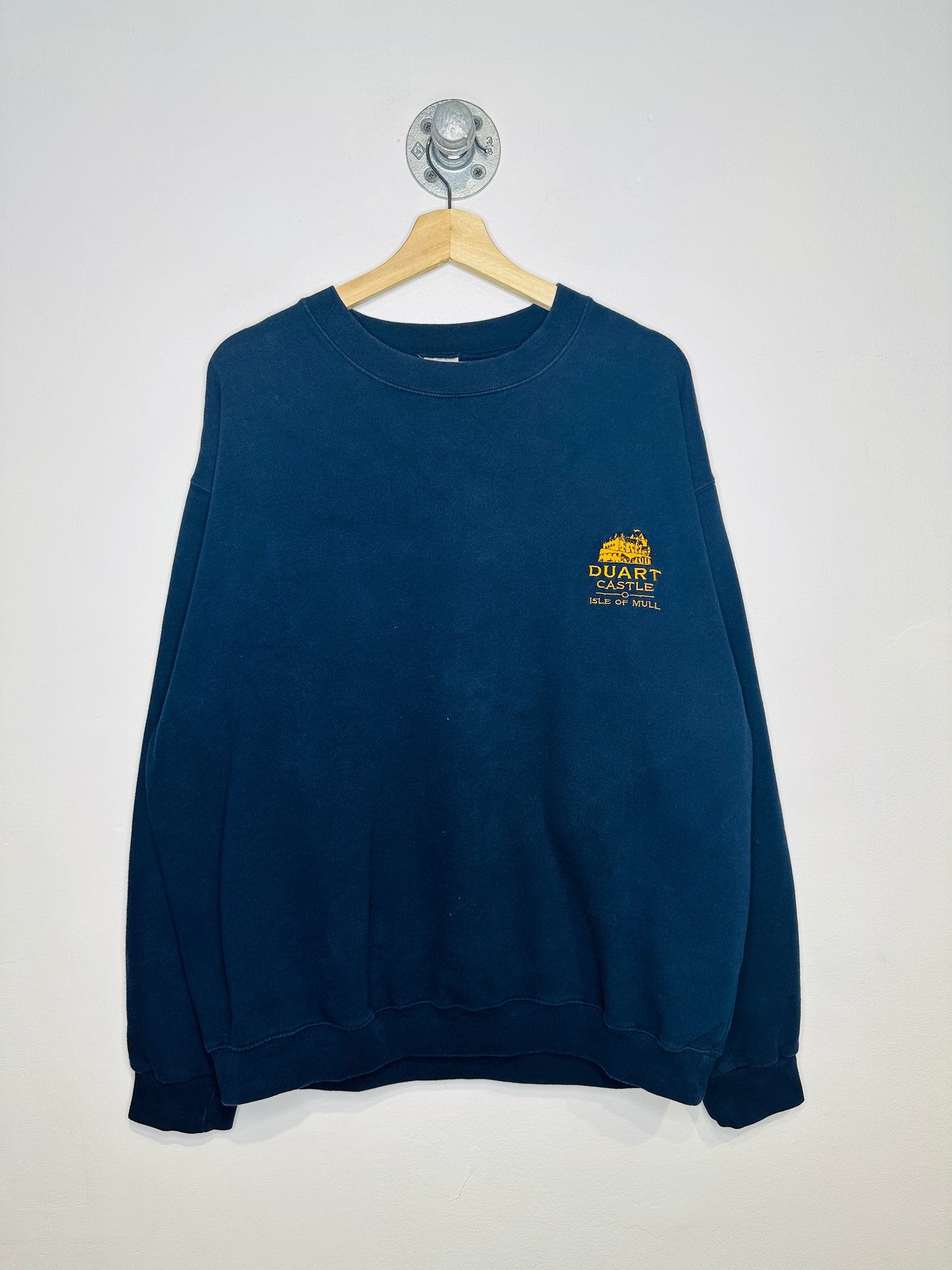 Vintage 2000s Duart Castle Navy Crewneck Sweatshirt
