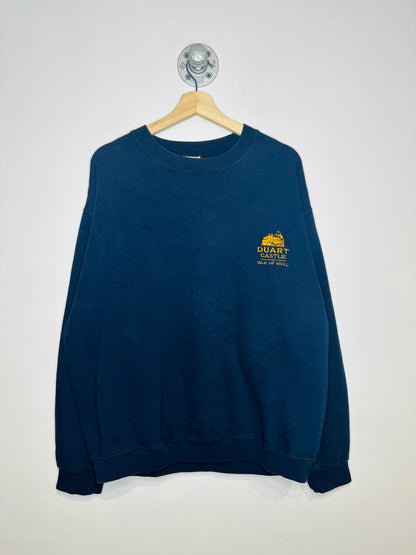 Vintage 2000s Duart Castle Navy Crewneck Sweatshirt