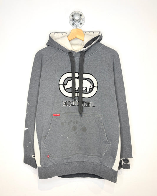 Vintage Y2K Ecko Unltd Thrashed Grey Hoodie