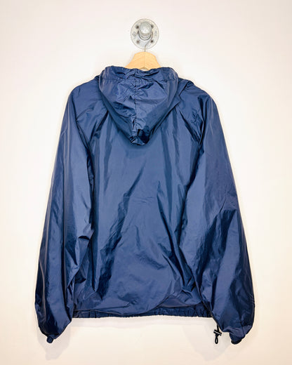 Vintage Michigan Navy Hooded Windbreaker Jacket