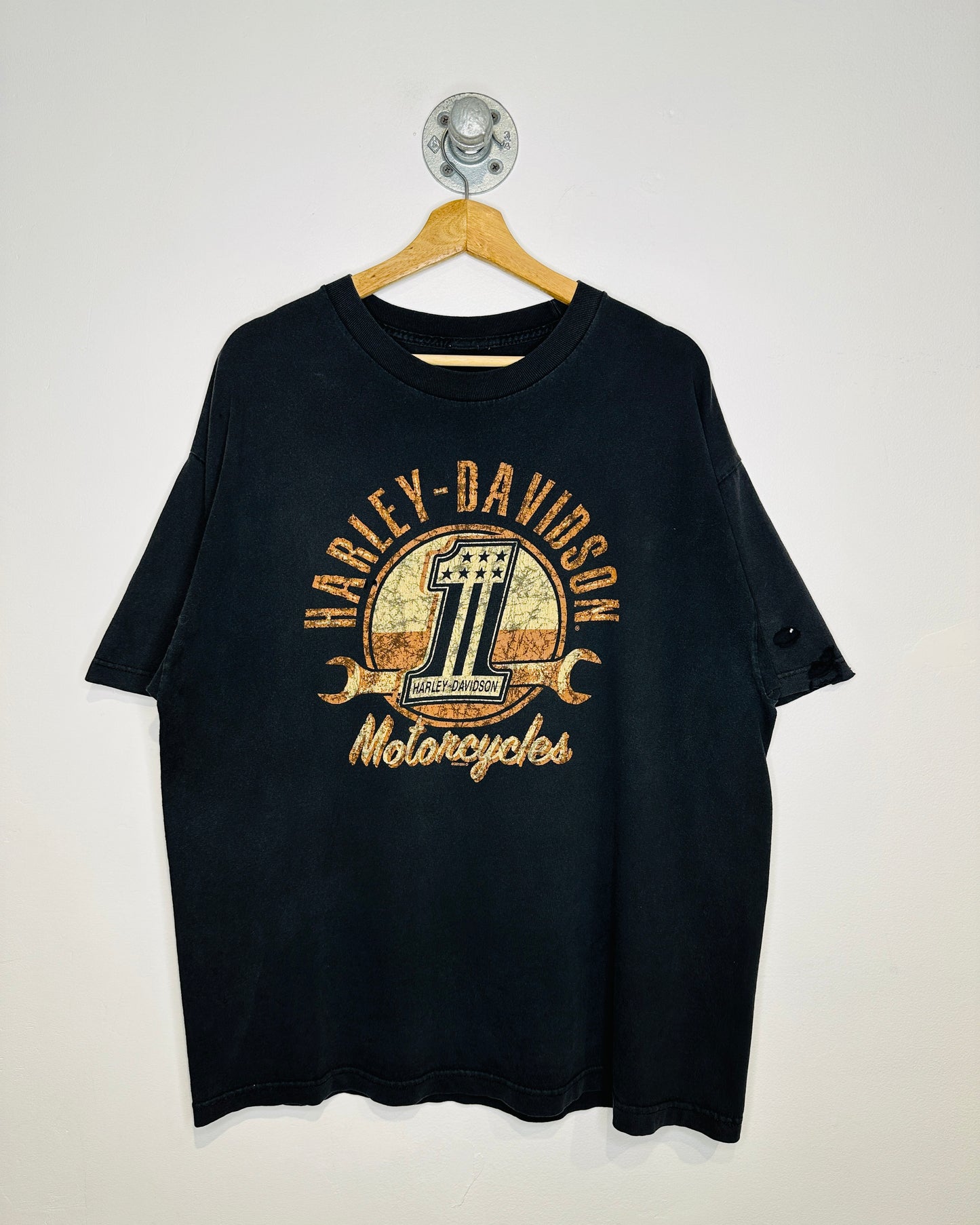 Harley-Davidson Motorcycle 1 Kelowna BC Black Logo Tee Shirt