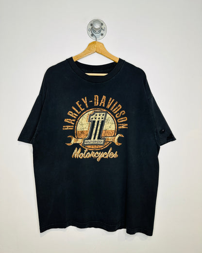 Harley-Davidson Motorcycle 1 Kelowna BC Black Logo Tee Shirt