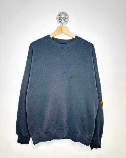 Vintage 90s U. S. Army Faded Black Crewneck Sweatshirt