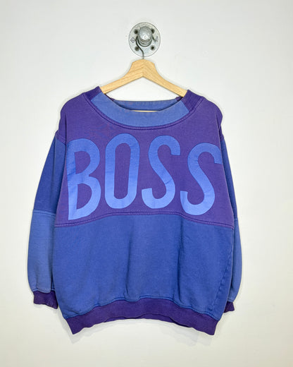 Vintage 90s BOSS TwoTone Purple Crewneck Sweatshirt