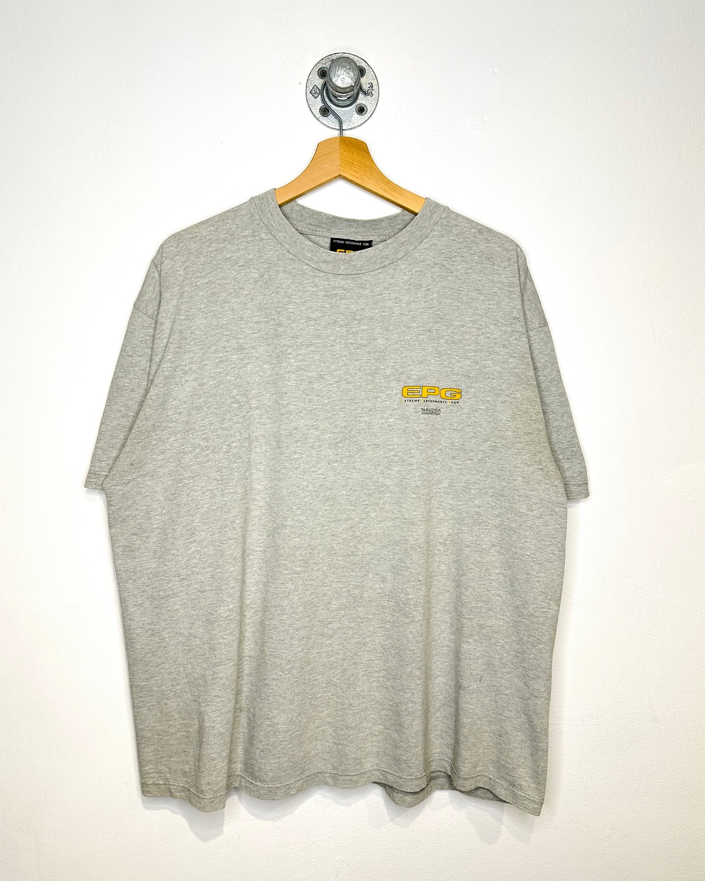 Vintage EPG Nautica Competition Heather Grey Tee Shirt