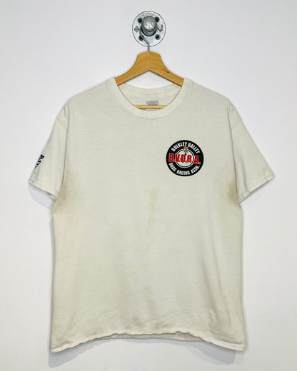 2000s Bulkley Valley Drag Racing Thrashed White Tee Shirt