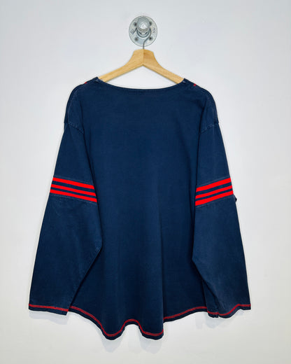 Vintage 1990s Tweety Attitude League Navy And Red Baseball Style Long Sleeve Shirt