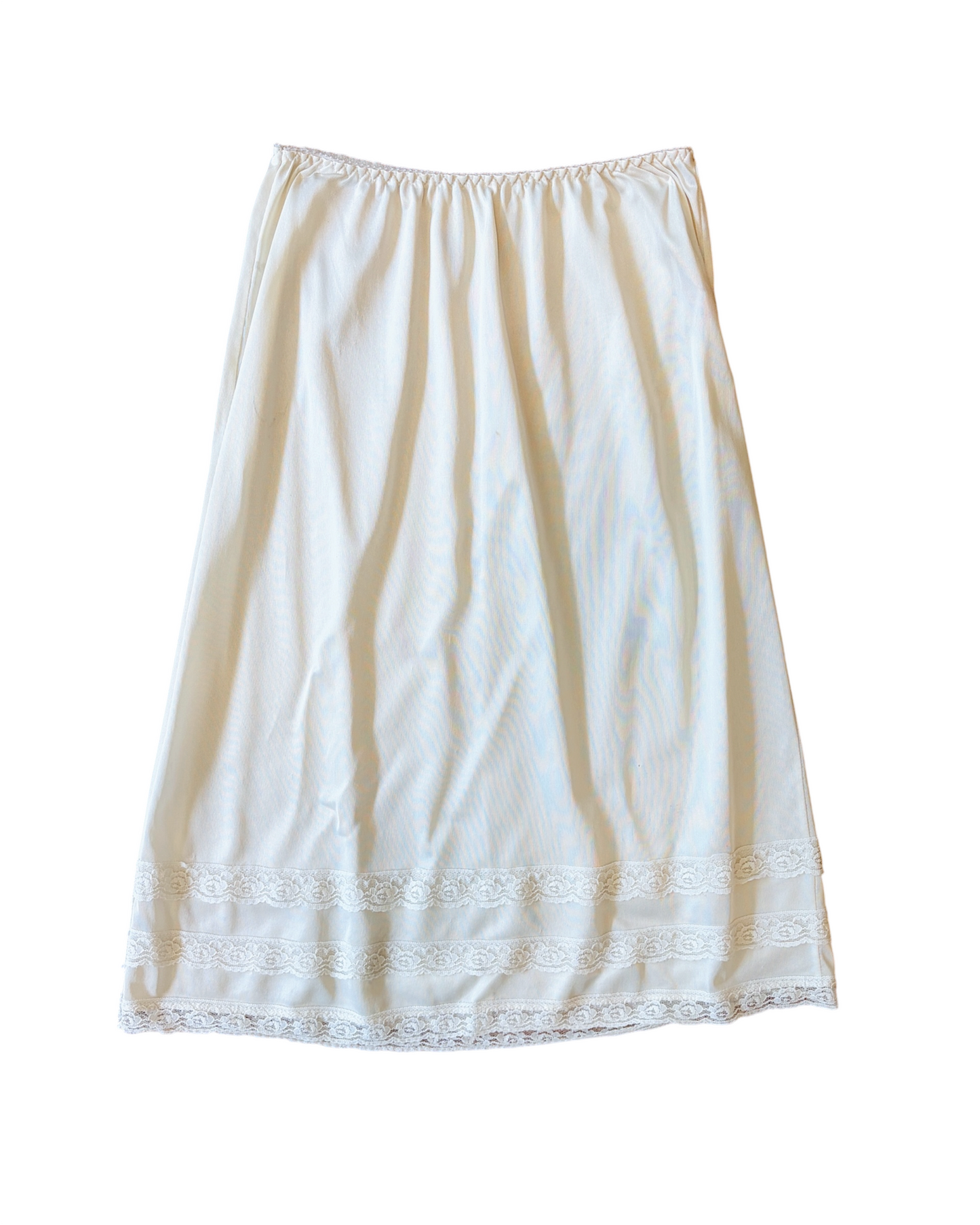 Vintage 90s Women’s Pink Lady Silk Skirt