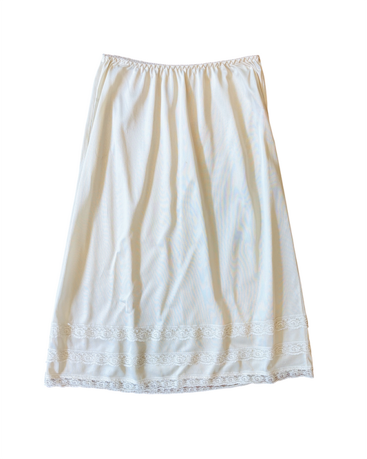 Vintage 90s Women’s Pink Lady Silk Skirt