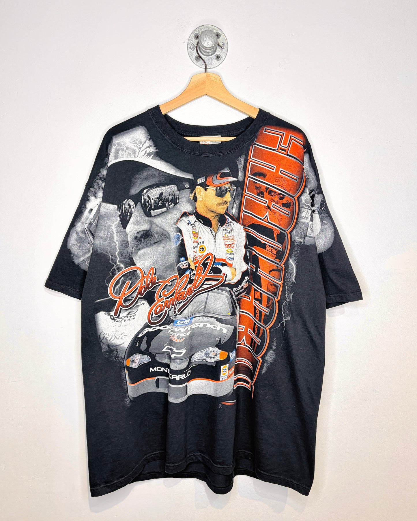 2011 Dale Earnhardt NASCAR AOP Black Tee Shirt