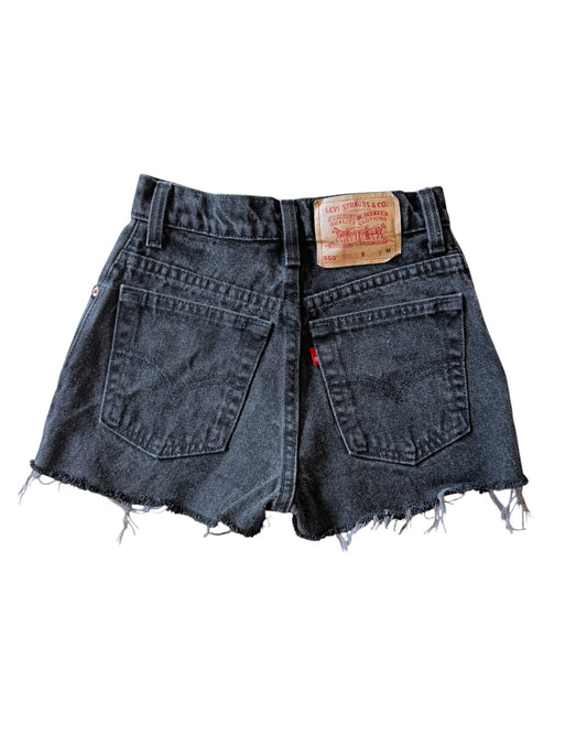 Vintage 90s Levi’s 550 Faded Black Jean Shorts