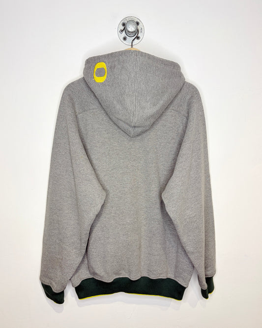 2000s Nike Oregon Embroidered Grey Hoodie