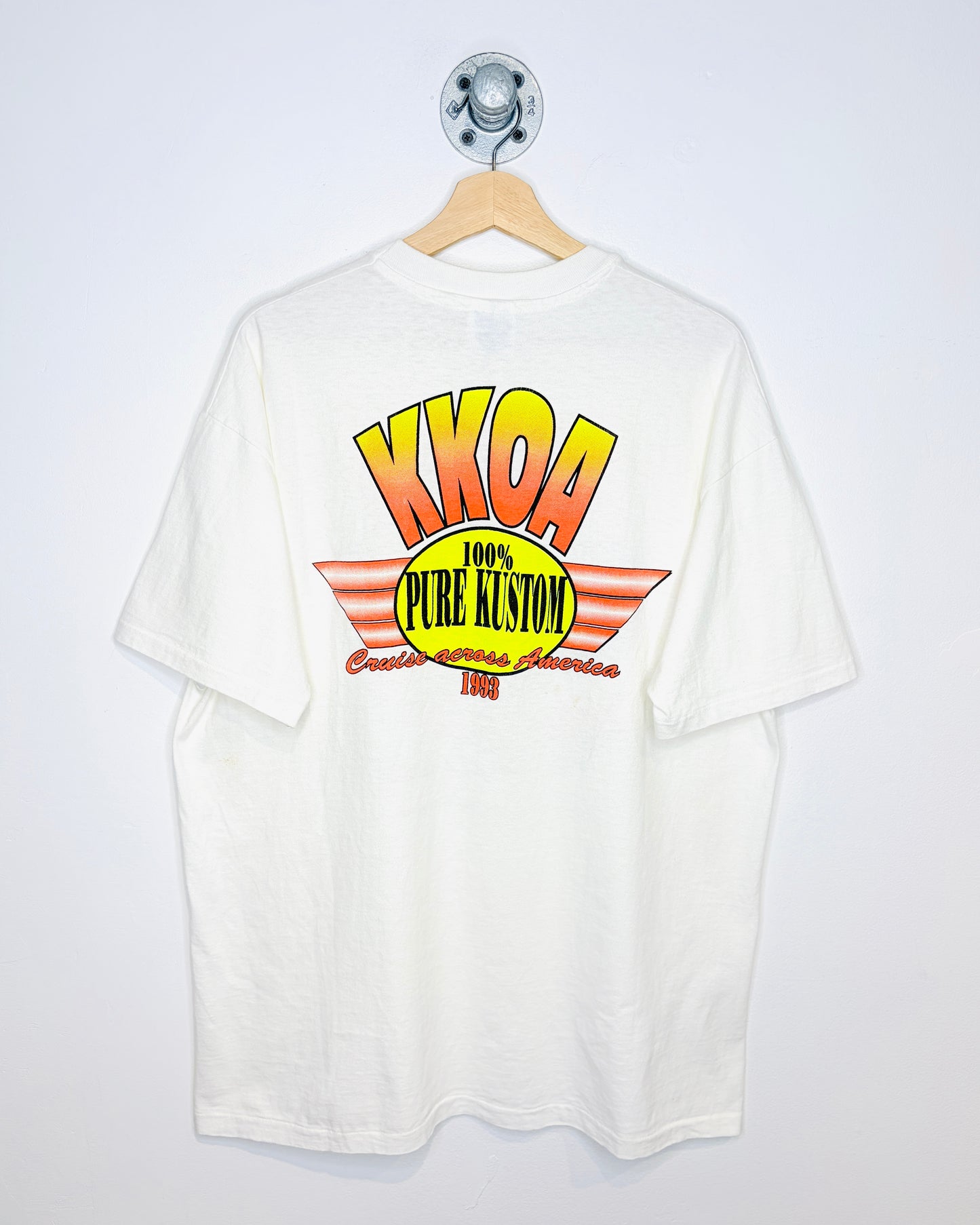 Vintage 1993 Street Custom Spectacular White Tee Shirt