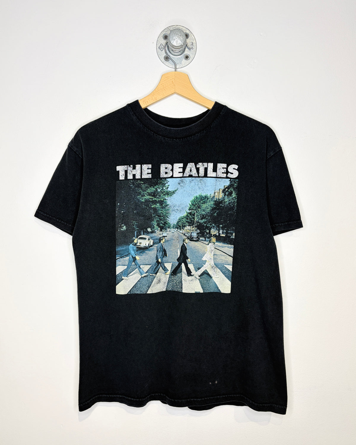 The Beatles Abbey Road Faded Black Tee Shirt